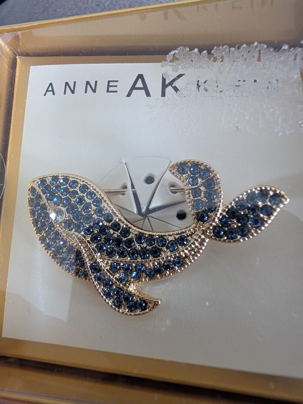 New Anne Klein Whale Brooch